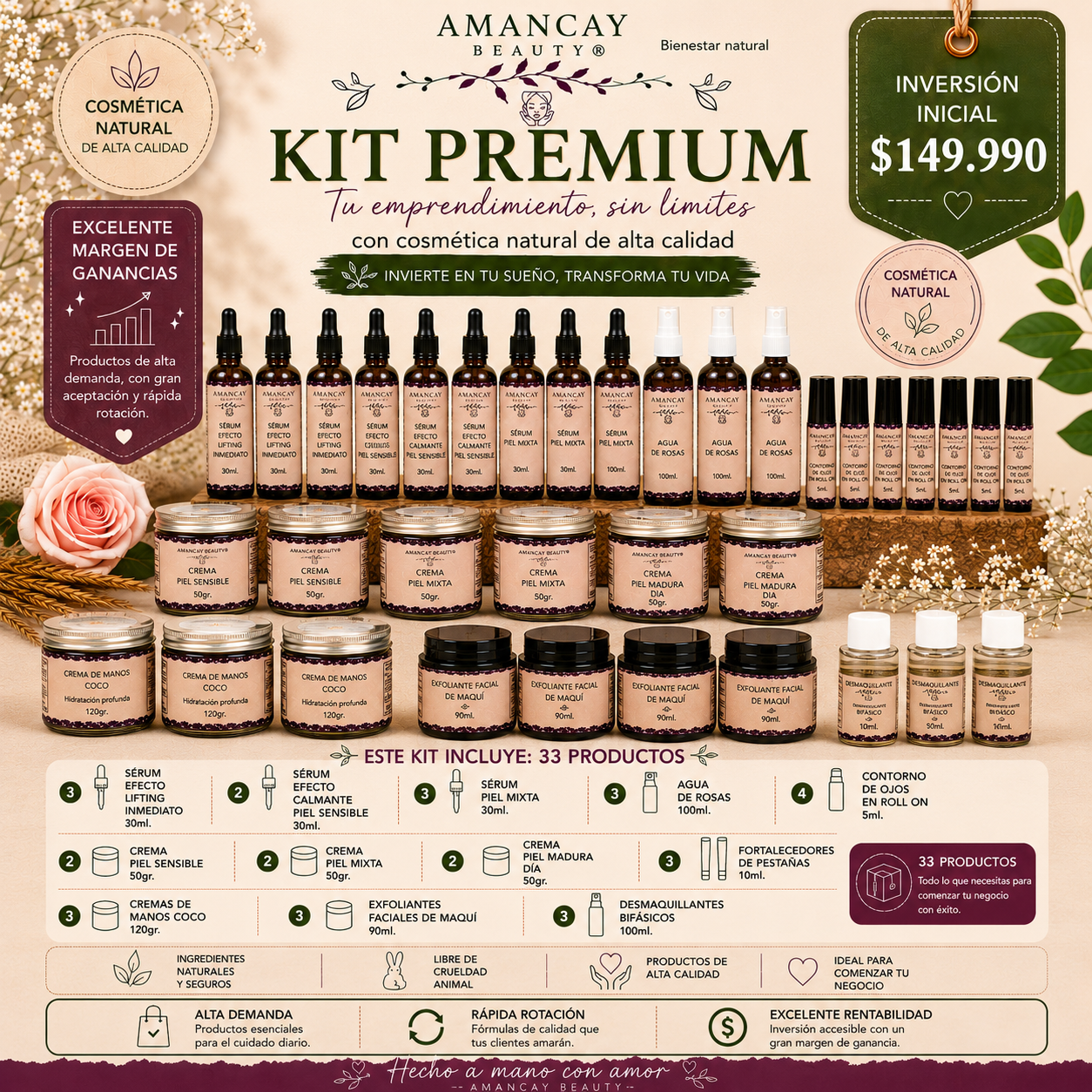 kit premium (Incluye 33 productos)