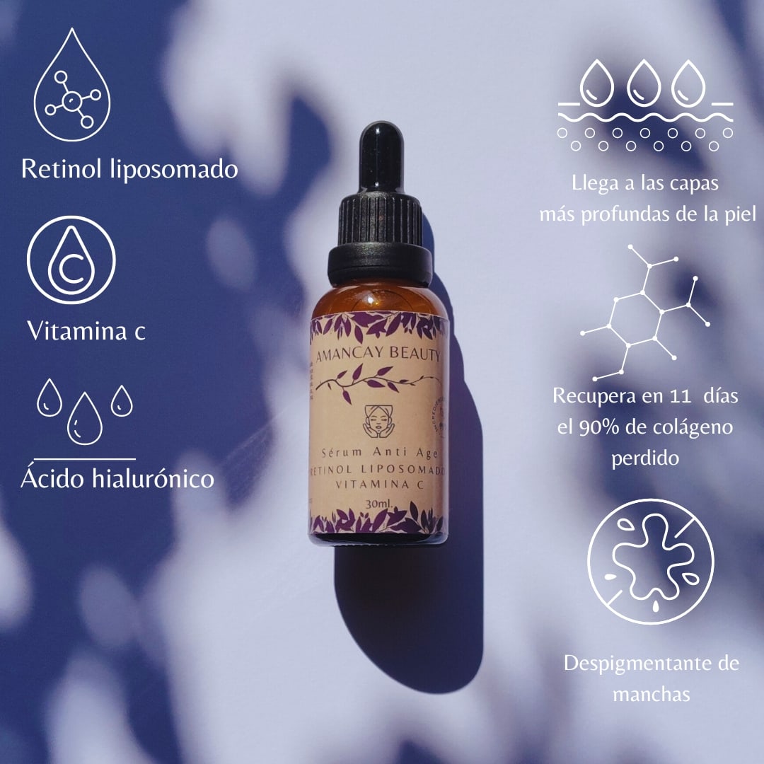 Sérum anti age retinol + vitamina c
