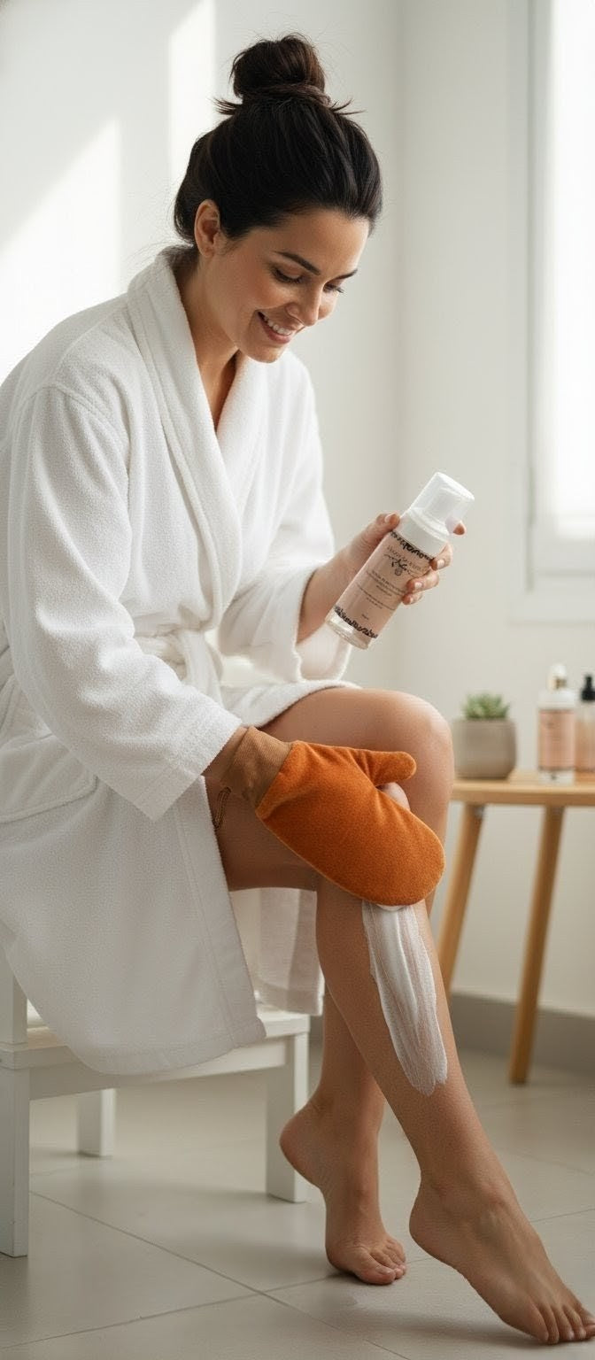 Espuma autobronceante