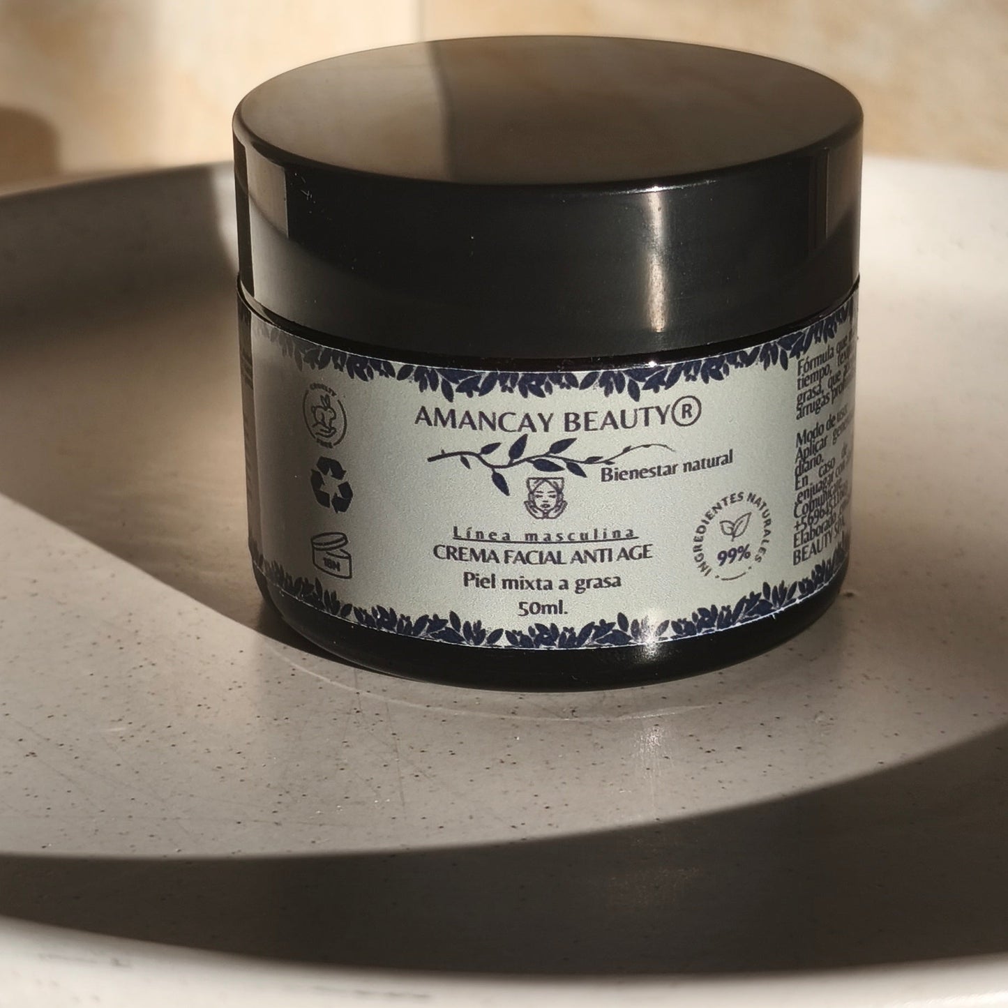 Crema facial anti age cuidado masculino