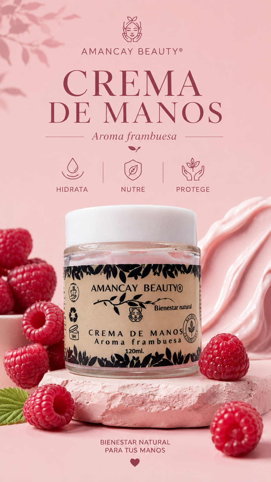 Crema de manos Frambuesa